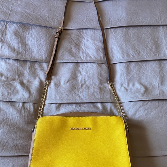 Michael Kors Yellow Crossbody Bag - Picture 1 of 3